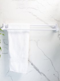 Тримач для рушників подвійний клейкий MBM HOME модель BP-31 WHITE Фото