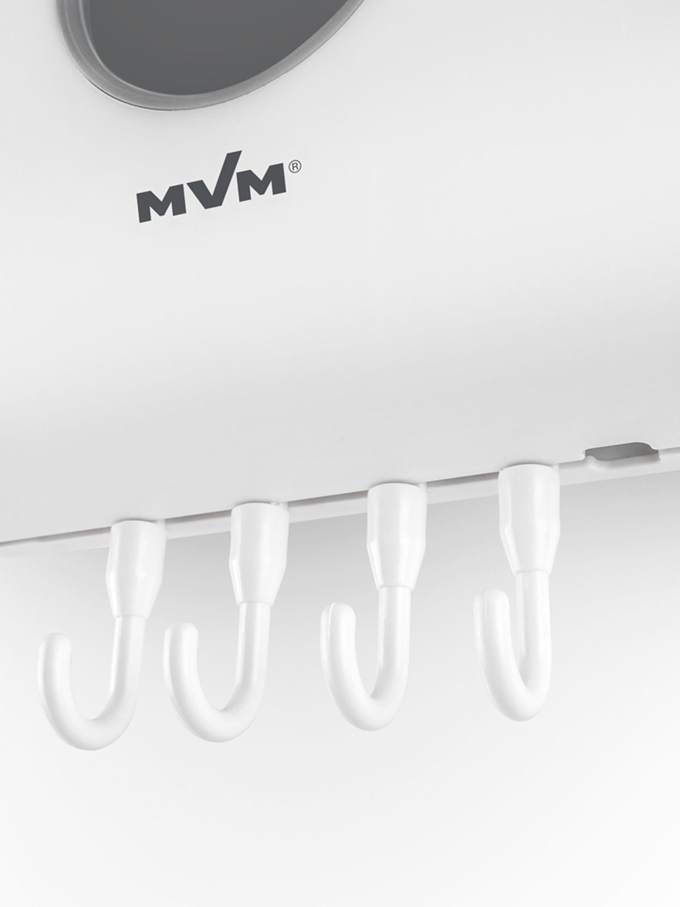Держатель настенный с крючками клеящийся MBM HOME модель KP-10 WHITE/GRAY Держатель настенный с крючками клеящийся MBM HOME модель KP-10 WHITE/GRAY Фото