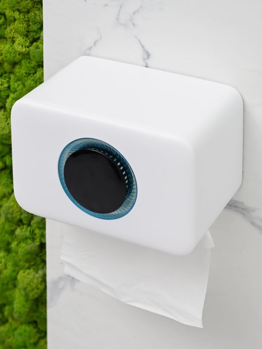 Тримач для туалетного паперу з отвором для аромасаше MBM HOME модель BP-41 WHITE/GRAY Фото