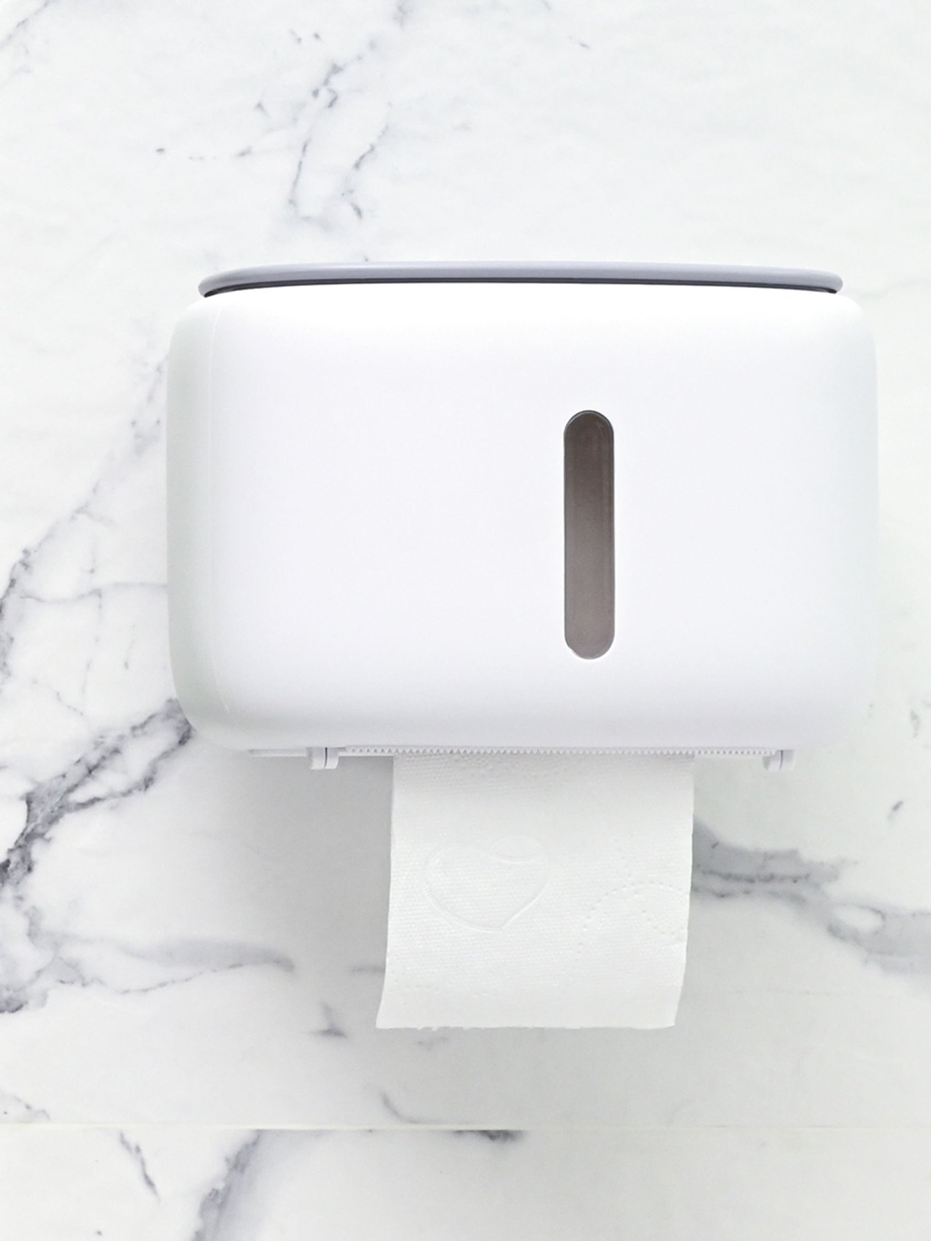 Тримач для туалетного паперу білий з сірим MBM HOME модель BP-43 WHITE/GRAY Фото