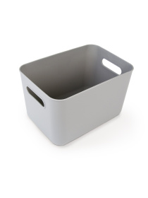 Ящик для хранения без крышки пластиковый серый MBM HOME модель FH-11 S GRAY Фото