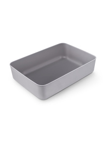 Ящик для зберігання без кришки пластиковий сірий MBM HOME модель FH-12 L GRAY Фото