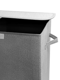 Ящик для хранения текстильный серый MBM HOME модель TH-02 GRAY Фото