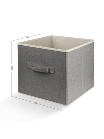 Ящик для зберігання квадратний сірий MBM HOME модель TH-08 LIGHT GRAY Фото