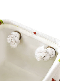 Ящик для хранения с ручками с рисунком MBM HOME модель TH-11 WHITE Фото