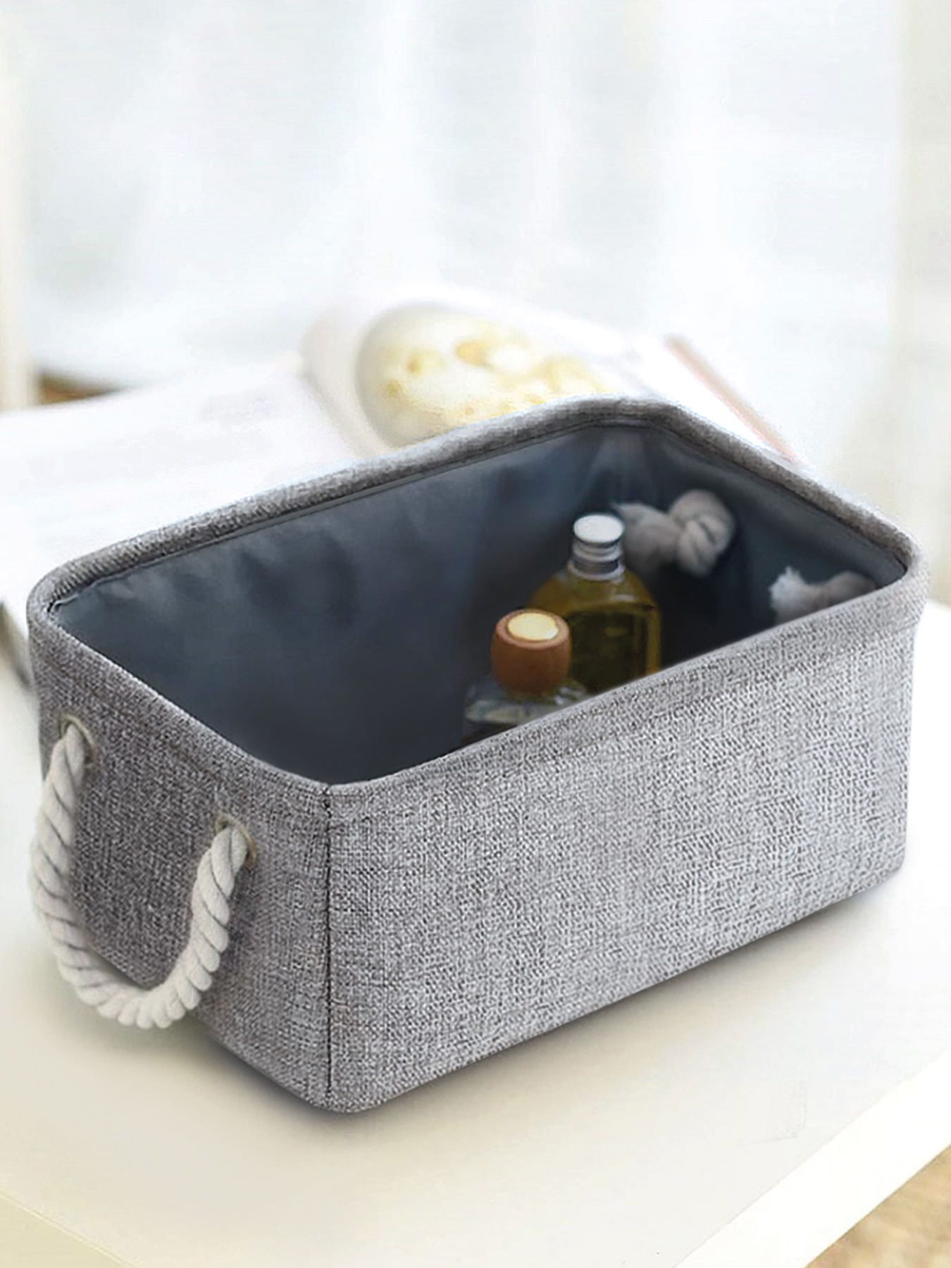 Ящик для хранения с ручками серый MBM HOME модель TH-12 GRAY Ящик для хранения с ручками серый MBM HOME модель TH-12 GRAY Фото
