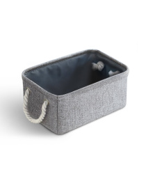 Ящик для хранения с ручками серый MBM HOME модель TH-12 GRAY Фото