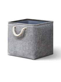 Ящик для хранения с ручками серый MBM HOME модель TH-12 GRAY Фото