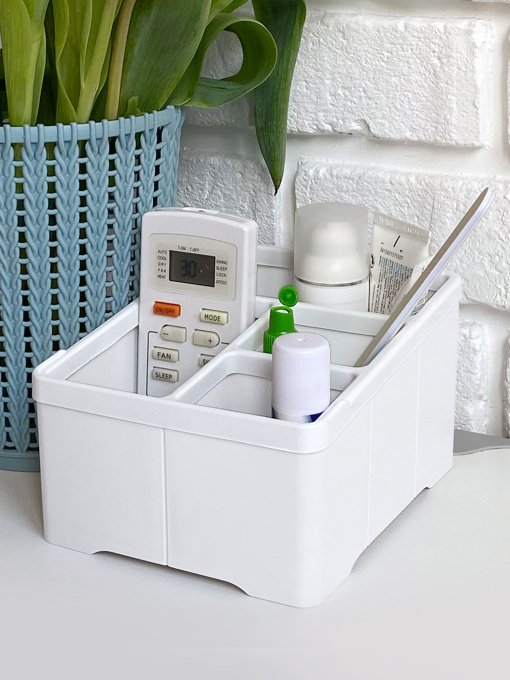 Органайзер настільний білий MBM HOME модель FH-18 WHITE Фото