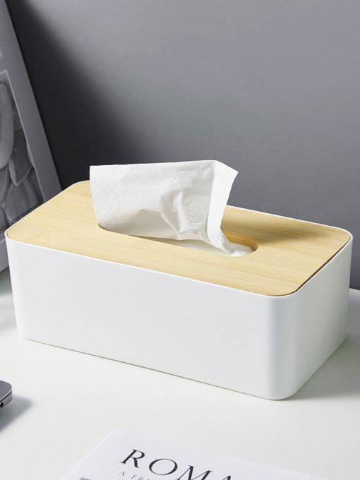 Органайзер для серветок білий/дерево Scandinavia MBM HOME модель FH-42 WHITE/WOOD Фото