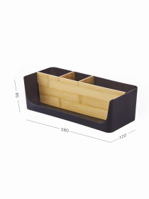 Органайзер для мелочей черный/дерево Scandinavia MBM HOME модель FH-45 BLACK/WOOD Фото