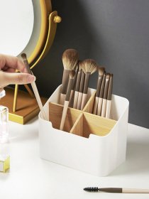 Органайзер для дрібниць білий/дерево Scandinavia MBM HOME модель FH-47 WHITE/WOOD Фото
