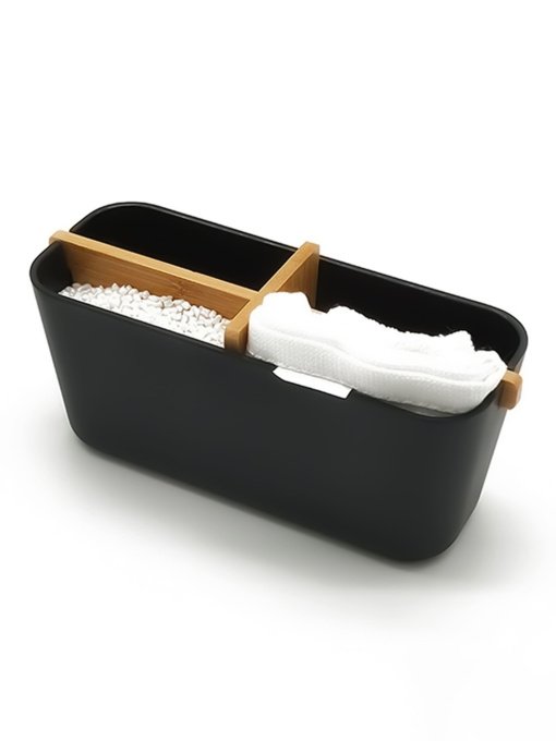 Органайзер для дрібниць чорний/дерево Scandinavia MBM HOME модель FH-48 BLACK/WOOD Фото