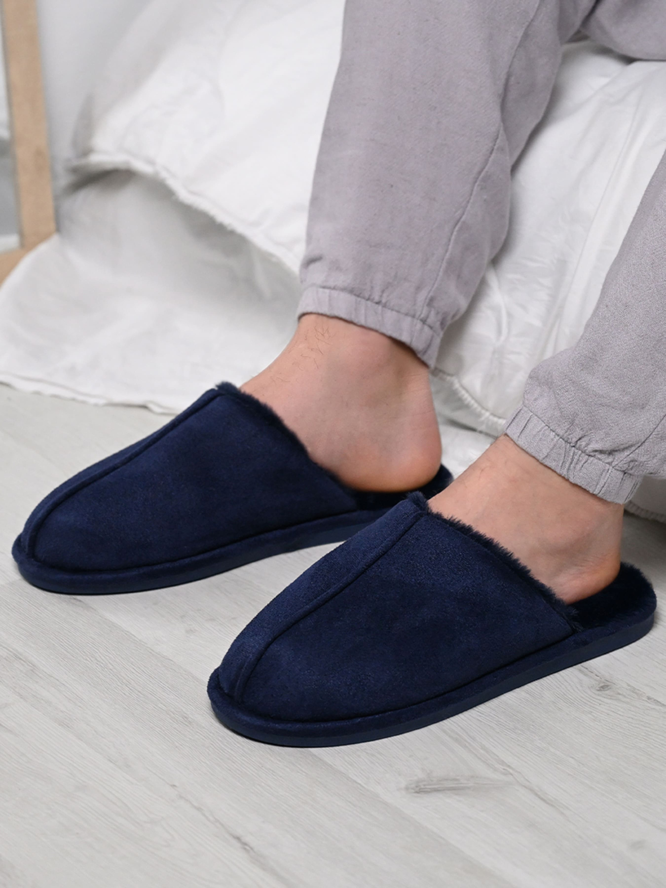 Тапки MBM HOME Orest модель SL-05 DARK BLUE Фото