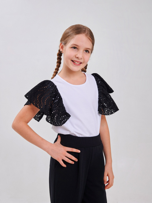 Сорочки SMIL модель smil_114974-belyj-s-cernym Фото