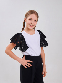 Сорочки SMIL модель smil_114974-belyj-s-cernym Фото
