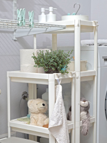 Етажерка 4-рівнева біла MBM HOME модель FH-22/4 WHITE Фото