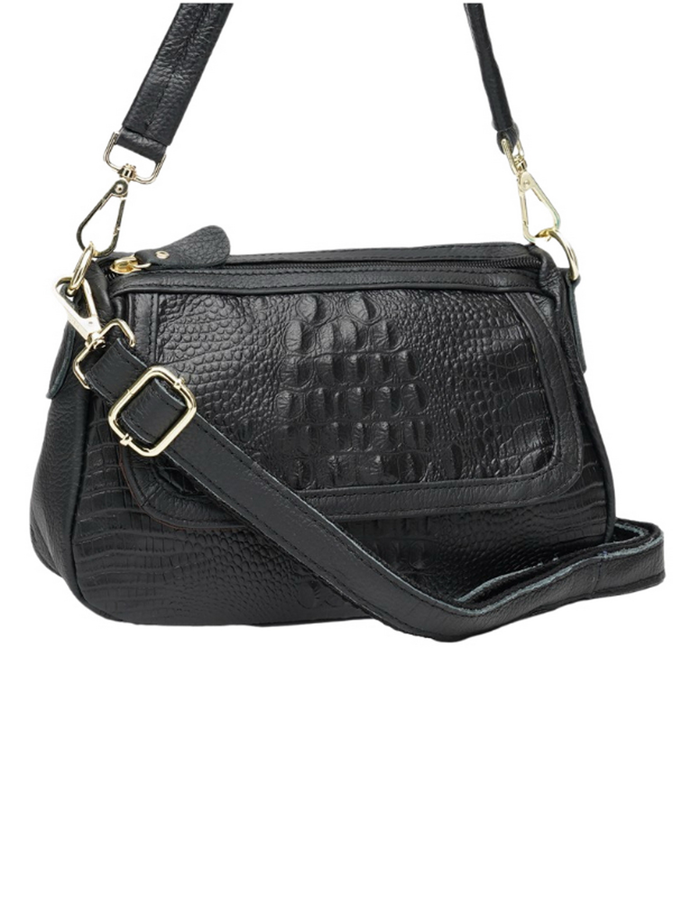 Сумки Borsa Leather модель K1211-black Фото