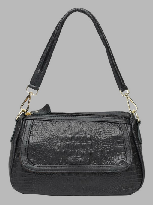 Сумки Borsa Leather модель K1211-black Фото