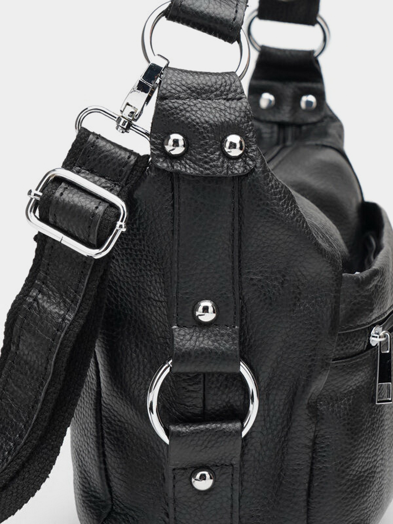 Сумки Borsa Leather модель K1131-black Фото
