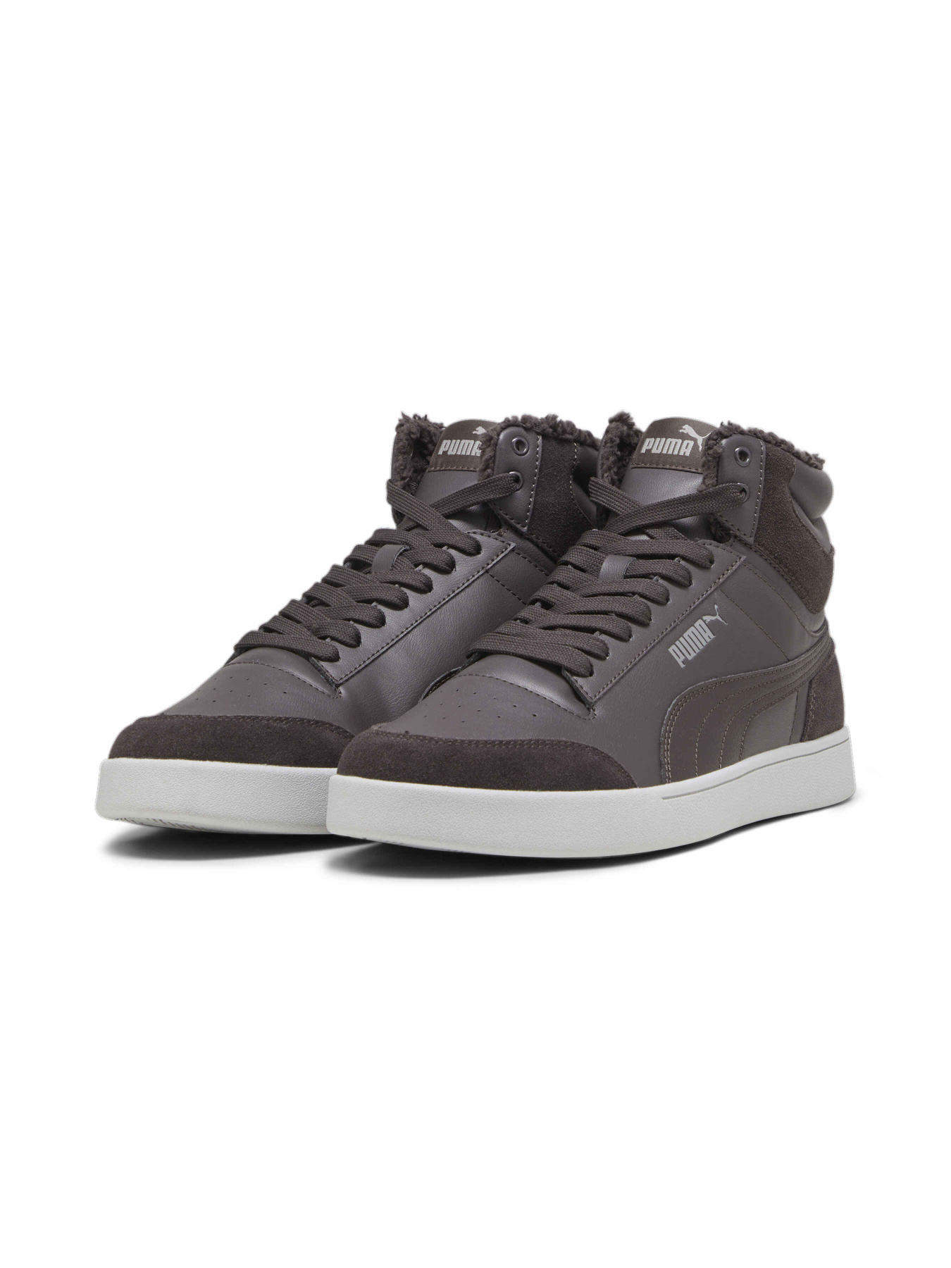 Кеди PUMA Shuffle Mid Fur модель 387609 Фото