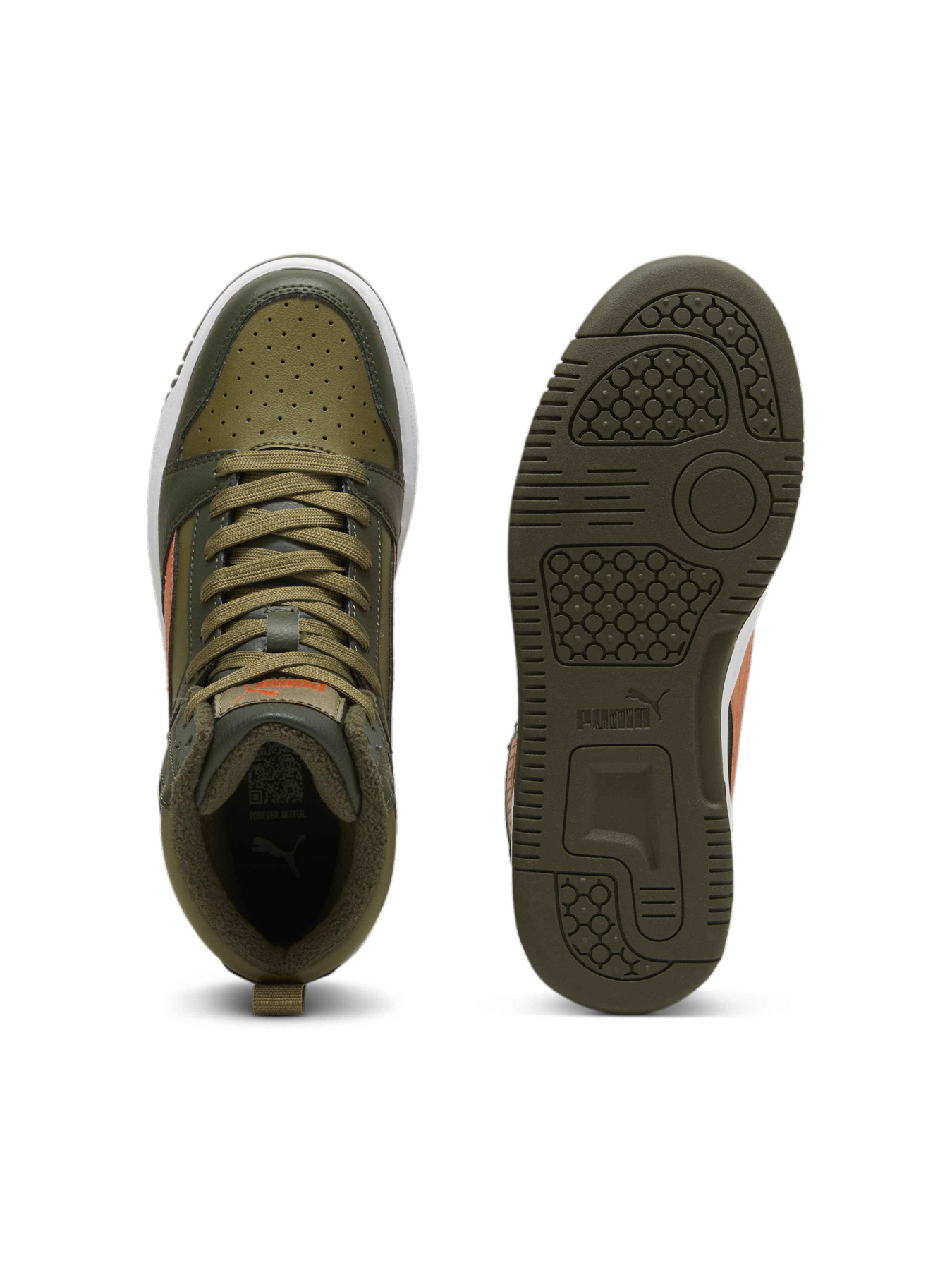 Кеды PUMA Rebound V6 Mid Wtr Jr модель 394685 Фото