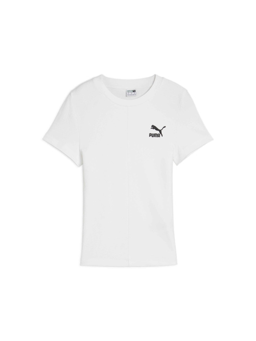 Футболки і поло PUMA Classics Ribbed Slim Tee модель 626629 Фото