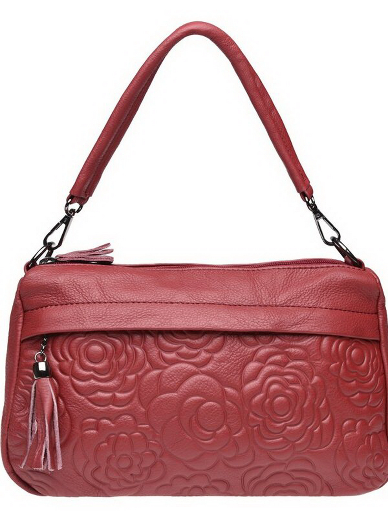 Сумки Borsa Leather модель K1840-red Фото