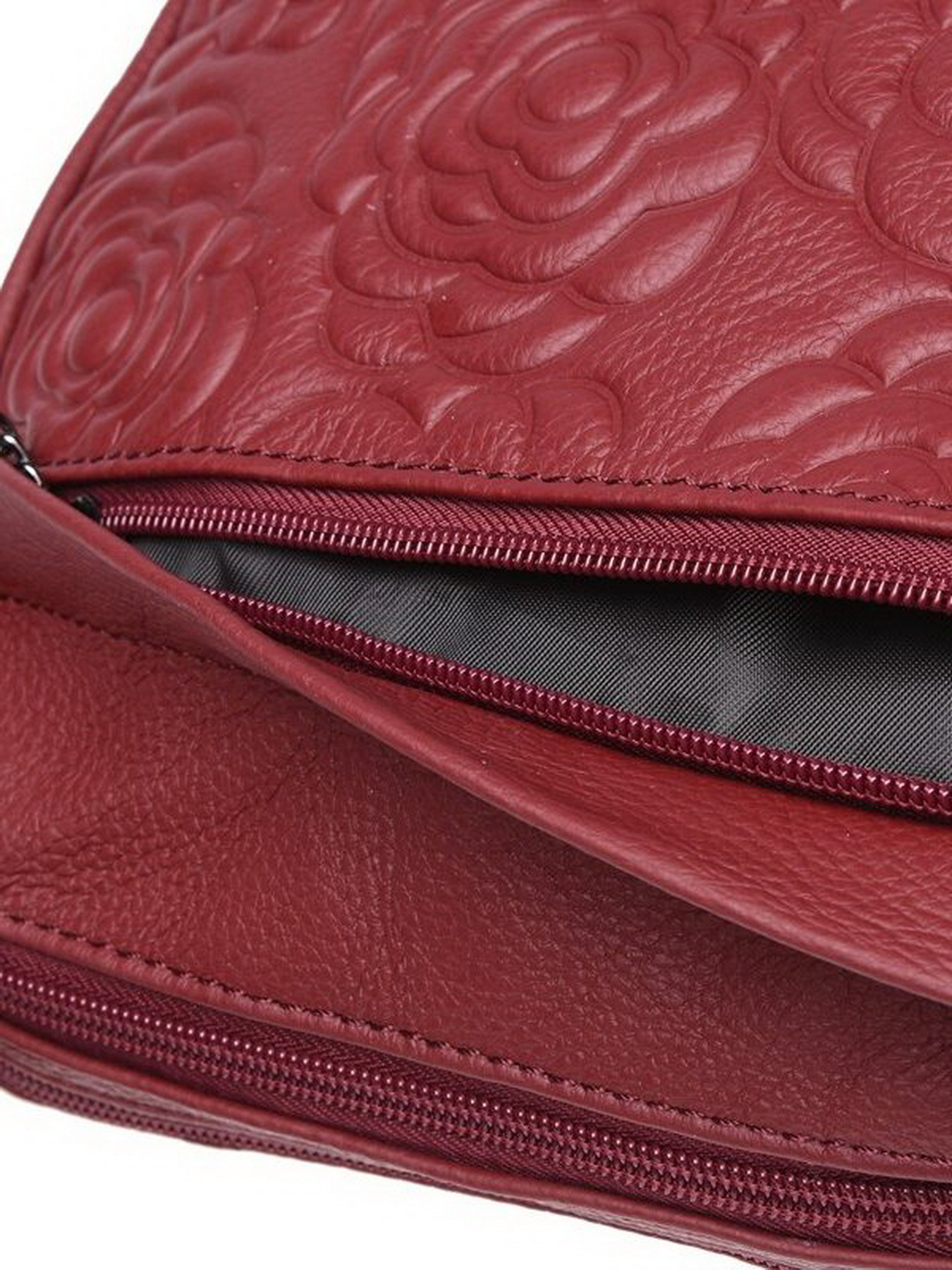 Сумки Borsa Leather модель K1840-red Фото