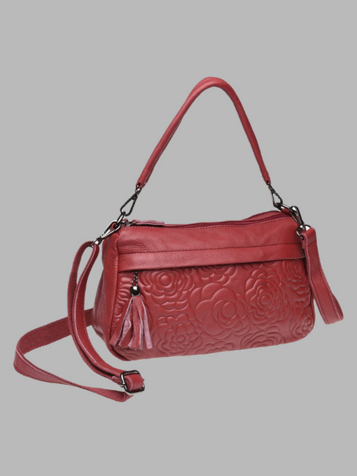 Сумки Borsa Leather модель K1840-red Фото