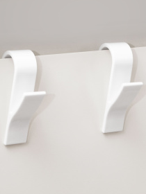 Крючок для полотенцесушителя пластиковый белый MBM HOME модель HP-100 WHITE Фото