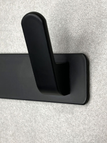 Вішалка на 3 гачки чорна MBM HOME модель HA-01/3 BLACK Фото