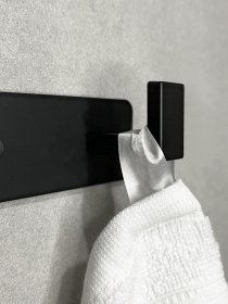 Вішалка на 3 гачки чорна MBM HOME модель HA-05/3 BLACK Фото