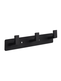Вішалка на 3 гачки чорна MBM HOME модель HA-05/3 BLACK Фото