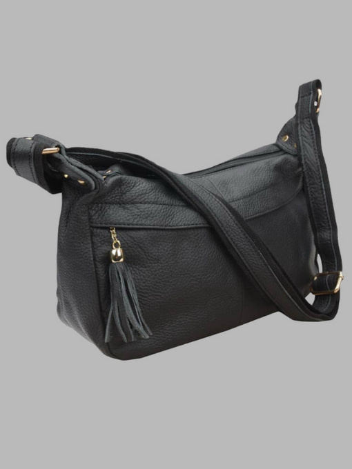 Сумки Borsa Leather модель 1t300-black Фото