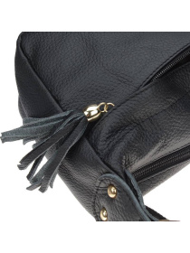 Сумки Borsa Leather модель 1t300-black Фото