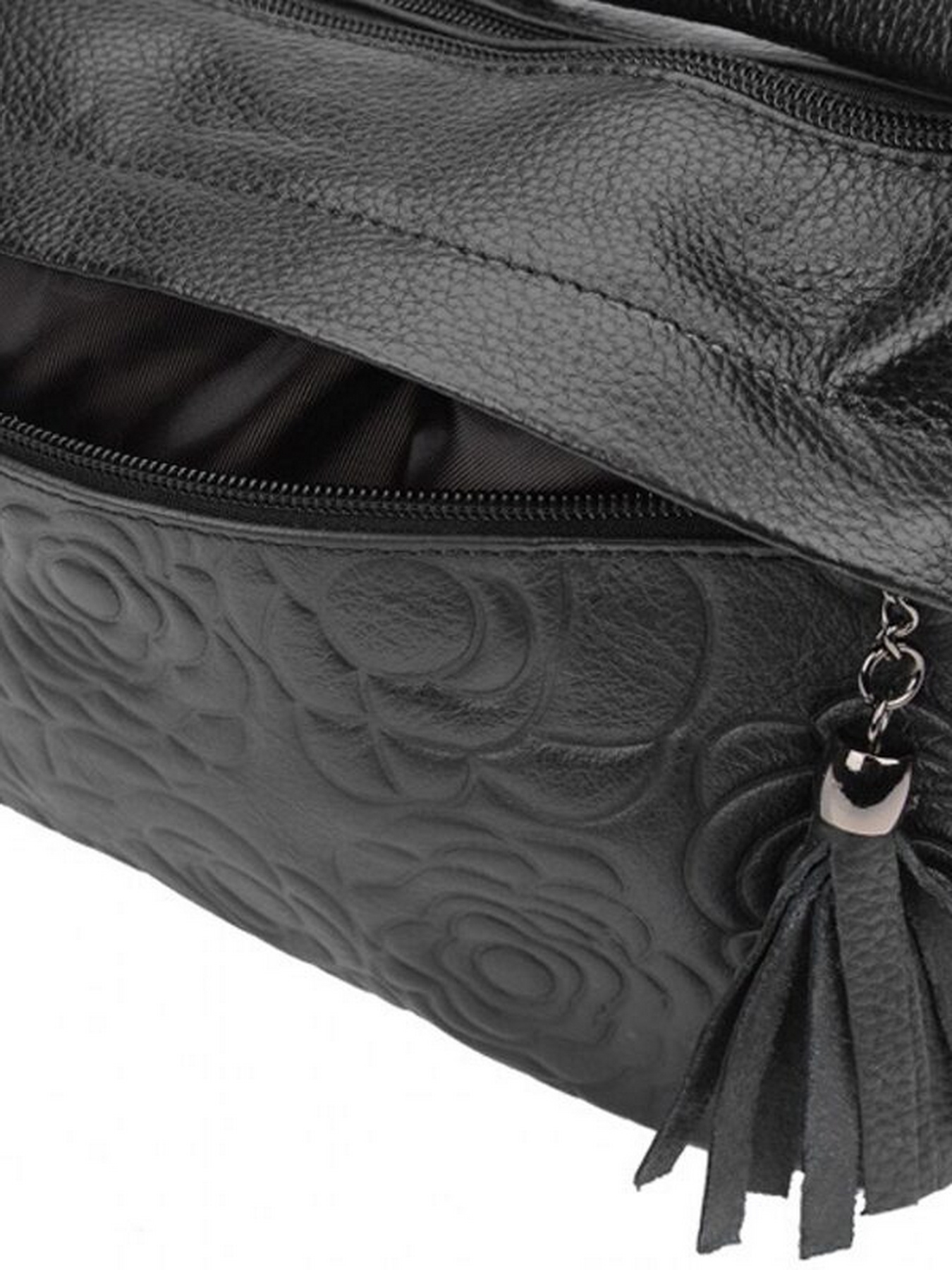Сумки Borsa Leather модель 1t840-black Фото