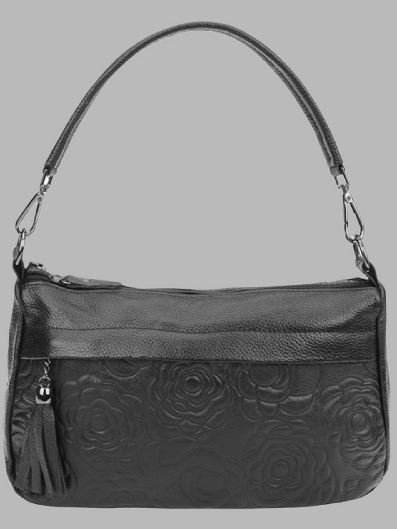 Сумки Borsa Leather модель 1t840-black Фото
