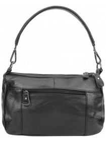 Сумки Borsa Leather модель 1t840-black Фото