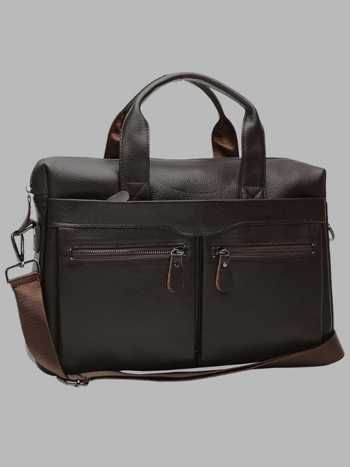 Сумки Borsa Leather модель K18612-brown Фото