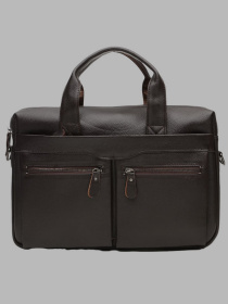 Сумки Borsa Leather модель K18612-brown Фото