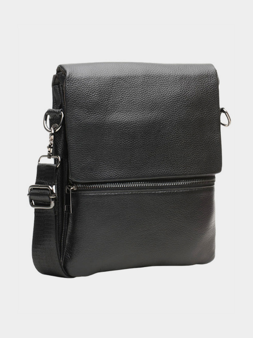 Сумки Borsa Leather модель K12056-black Фото