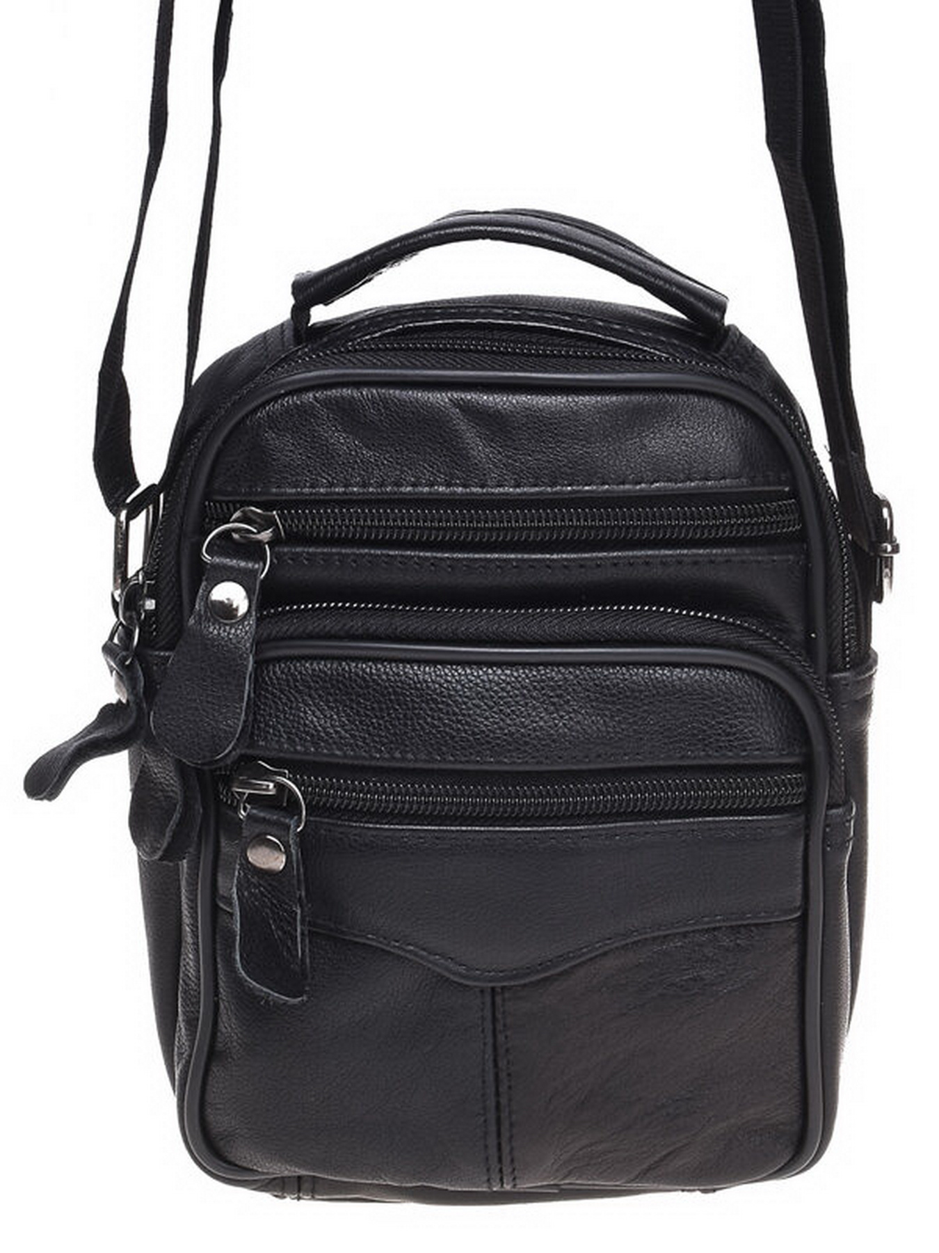 Сумки Borsa Leather модель K101b-black Фото