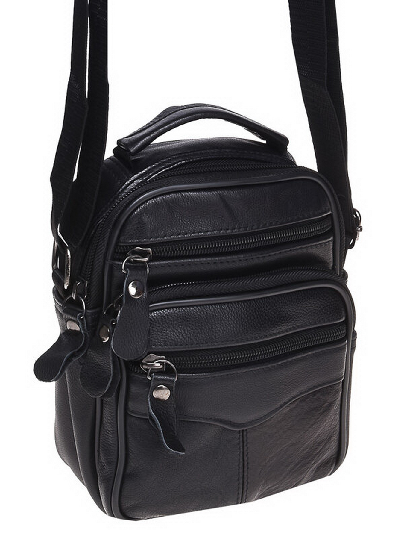 Сумки Borsa Leather модель K101b-black Фото