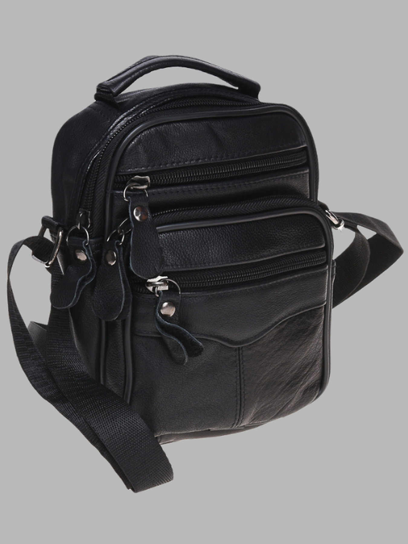 Сумки Borsa Leather модель K101b-black Фото