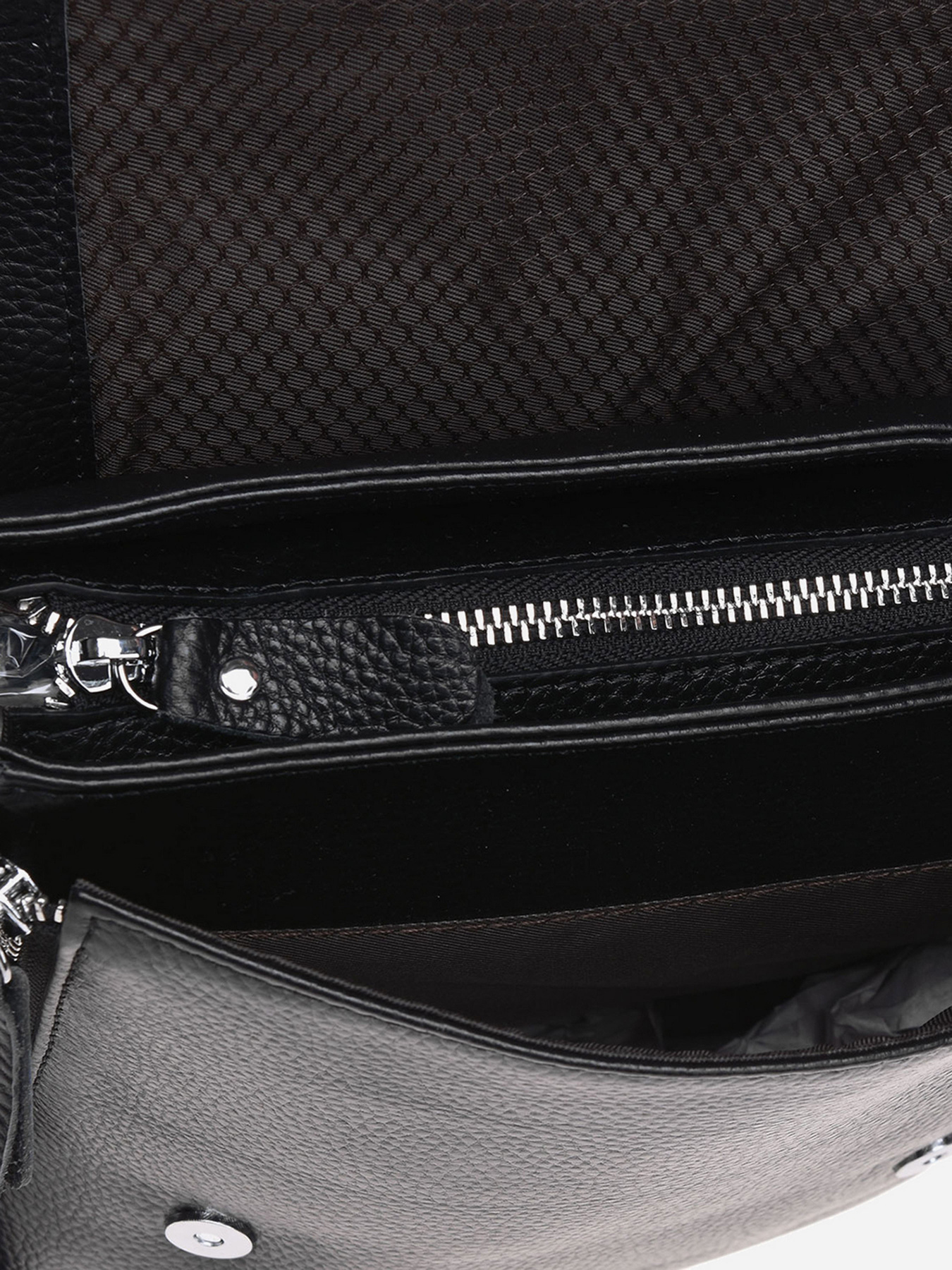 Сумки Borsa Leather модель K18877-black Фото