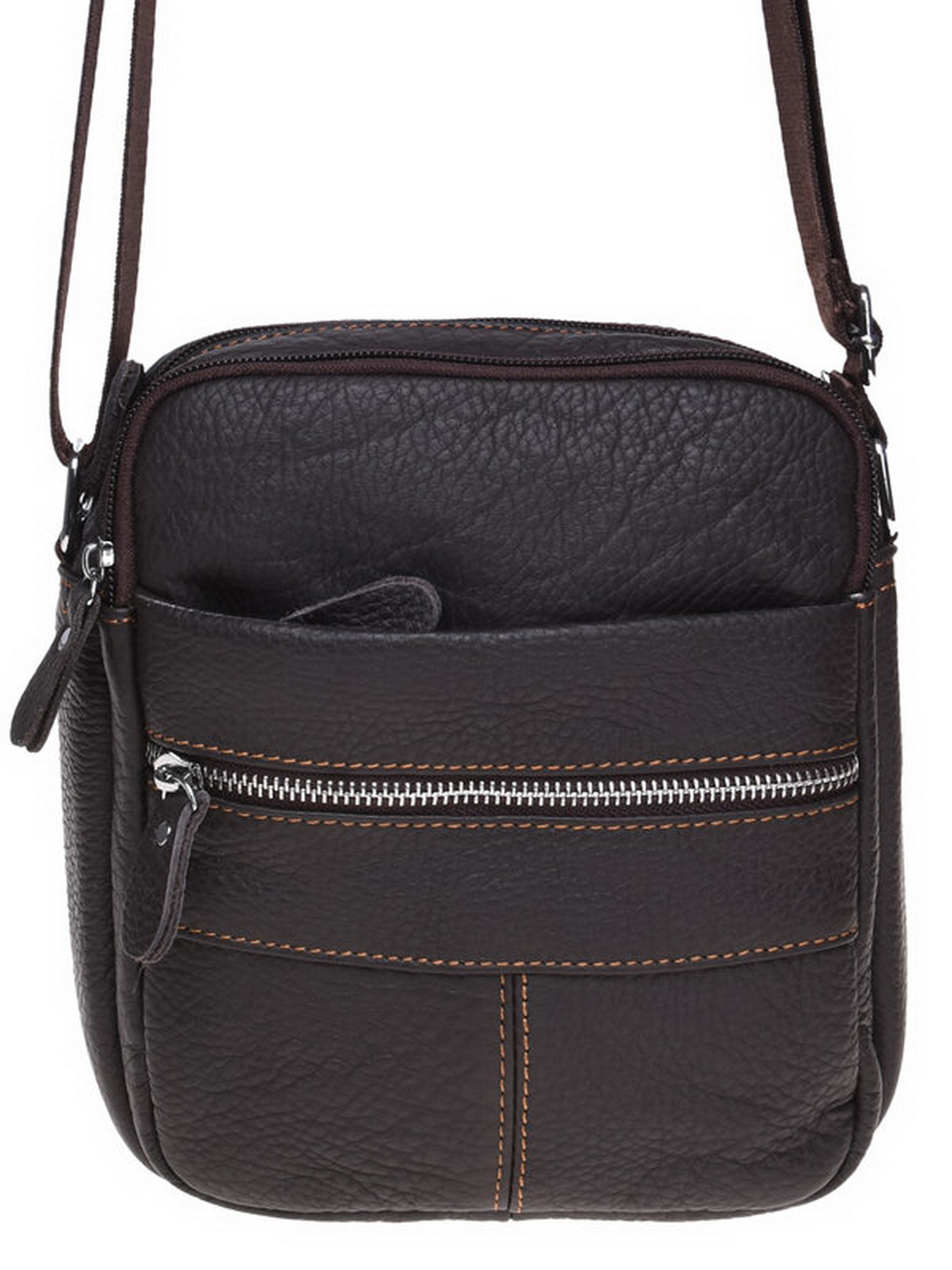 Сумки Borsa Leather модель K11020-brown Фото