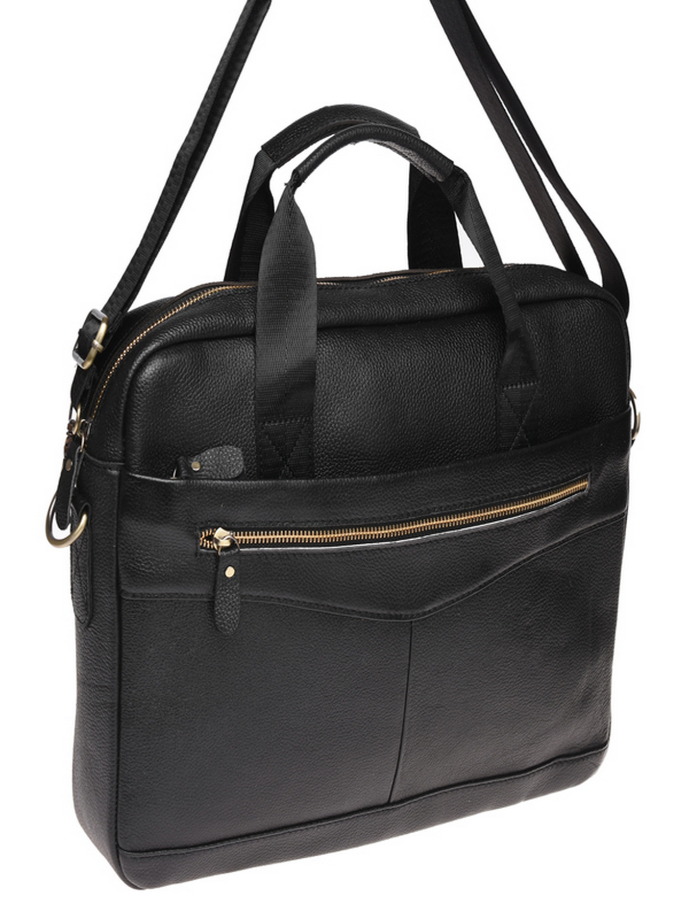 Сумки Borsa Leather модель K11118-black Фото