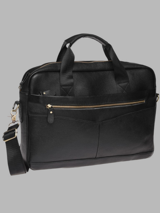 Сумки Borsa Leather модель K11118-black Фото