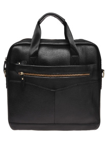 Сумки Borsa Leather модель K11118-black Фото